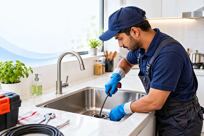 Kitchen Sink Drain Cleaning